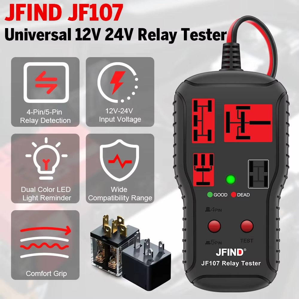 Car Relay Tester 12V-24V | Automotive Battery LED Diagnostic Checker Tool